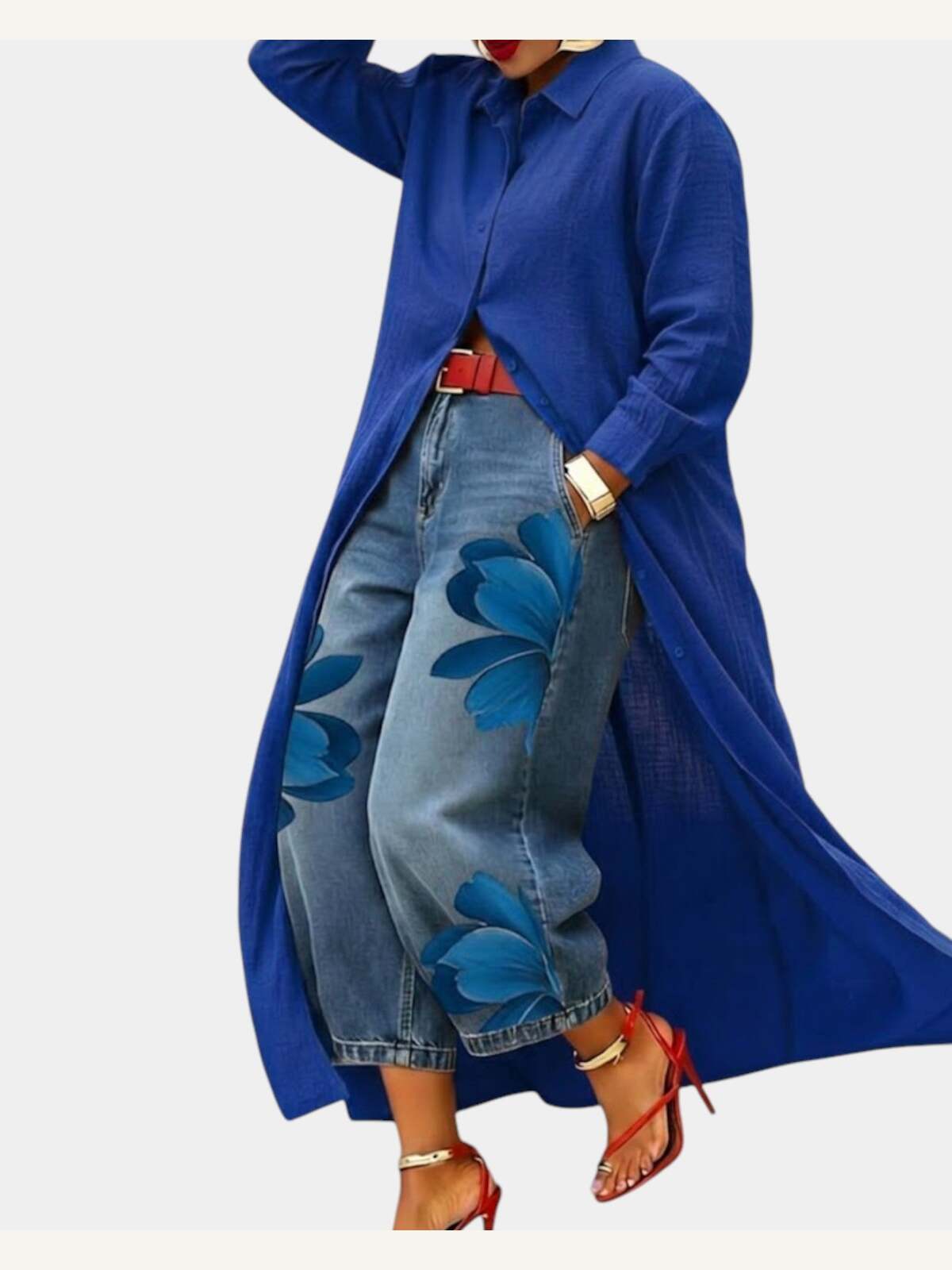Flora | Vide jeans med gratis skjorte