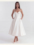 Selene | Elegant midikjole i satin