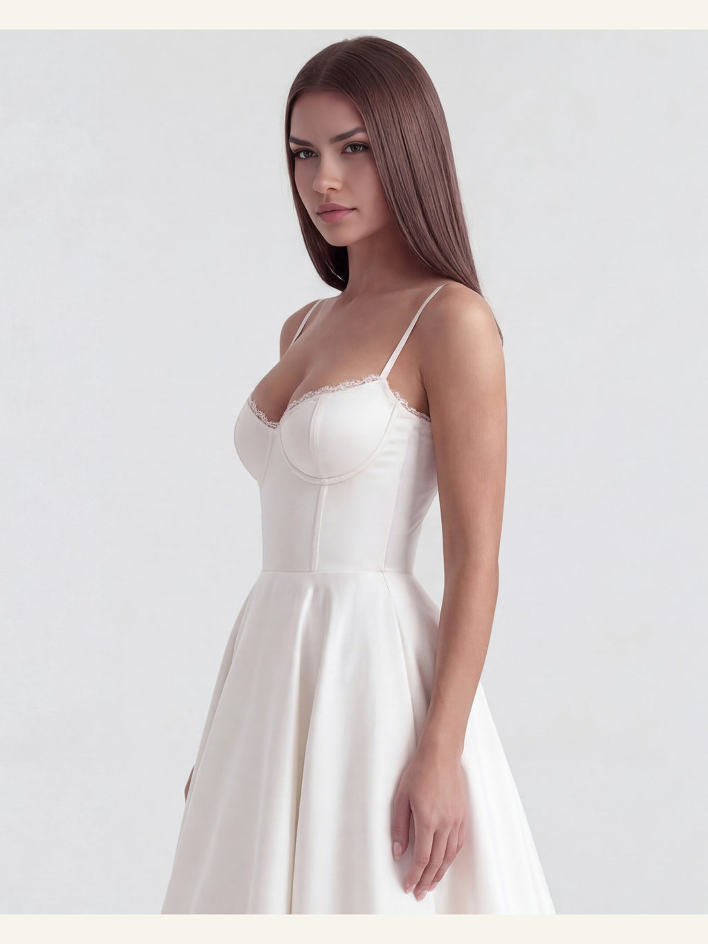 Selene | Elegant midikjole i satin