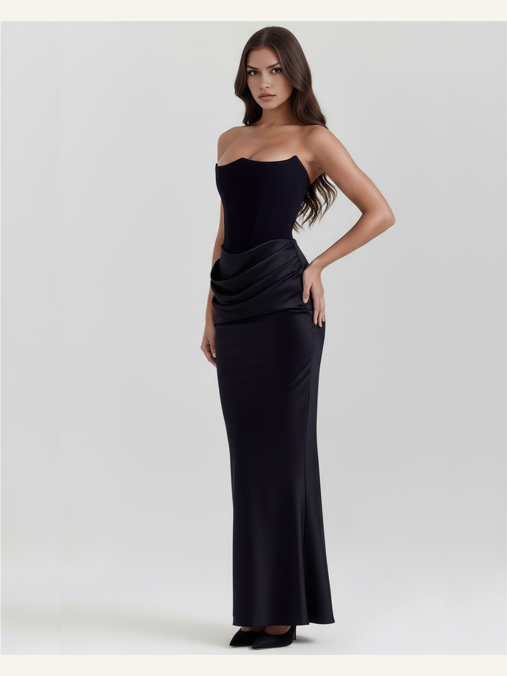 Rosalind | Elegant korset-maxikjole