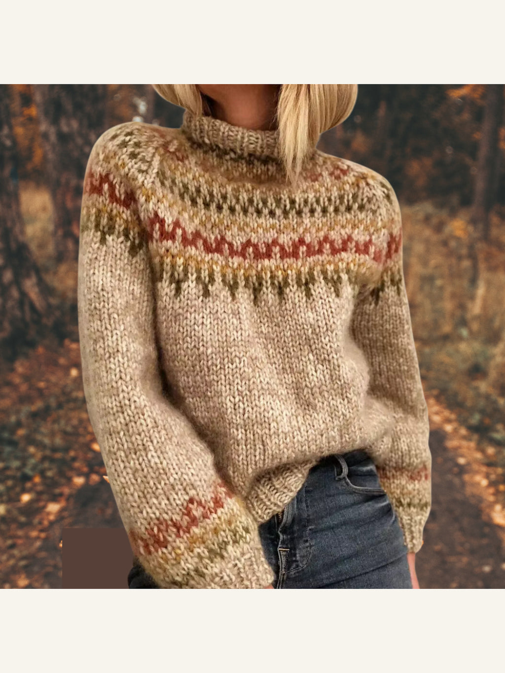 Jessica | Nordisk sweater i kabelstrik