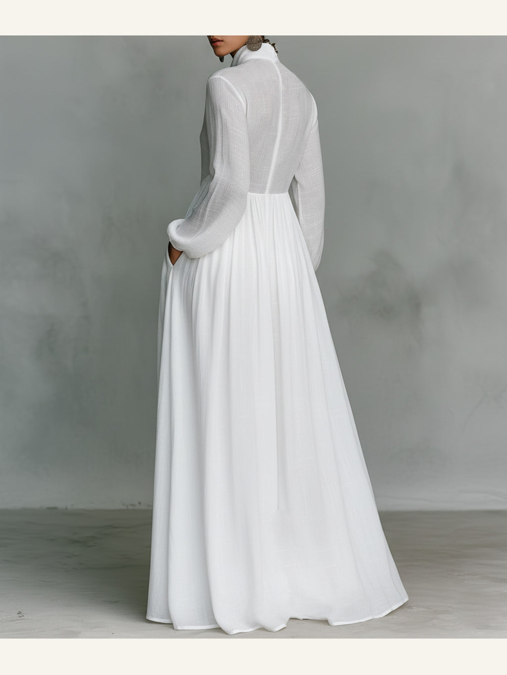Victoria | Elegant maxi-skjortekjole
