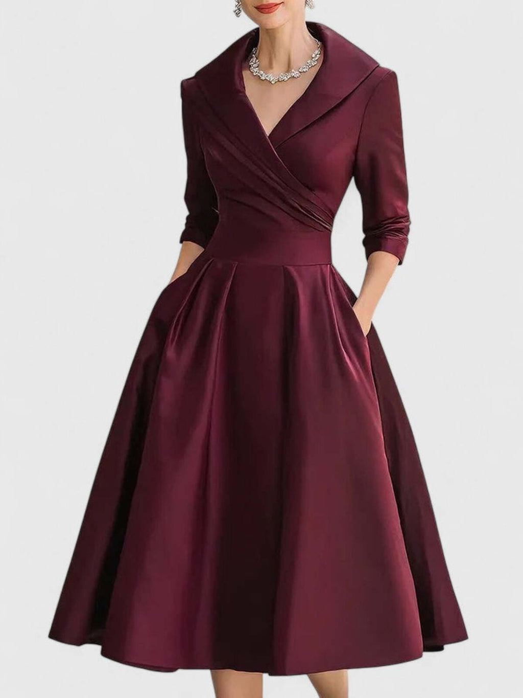Penelope | Elegant A-formet midikjole