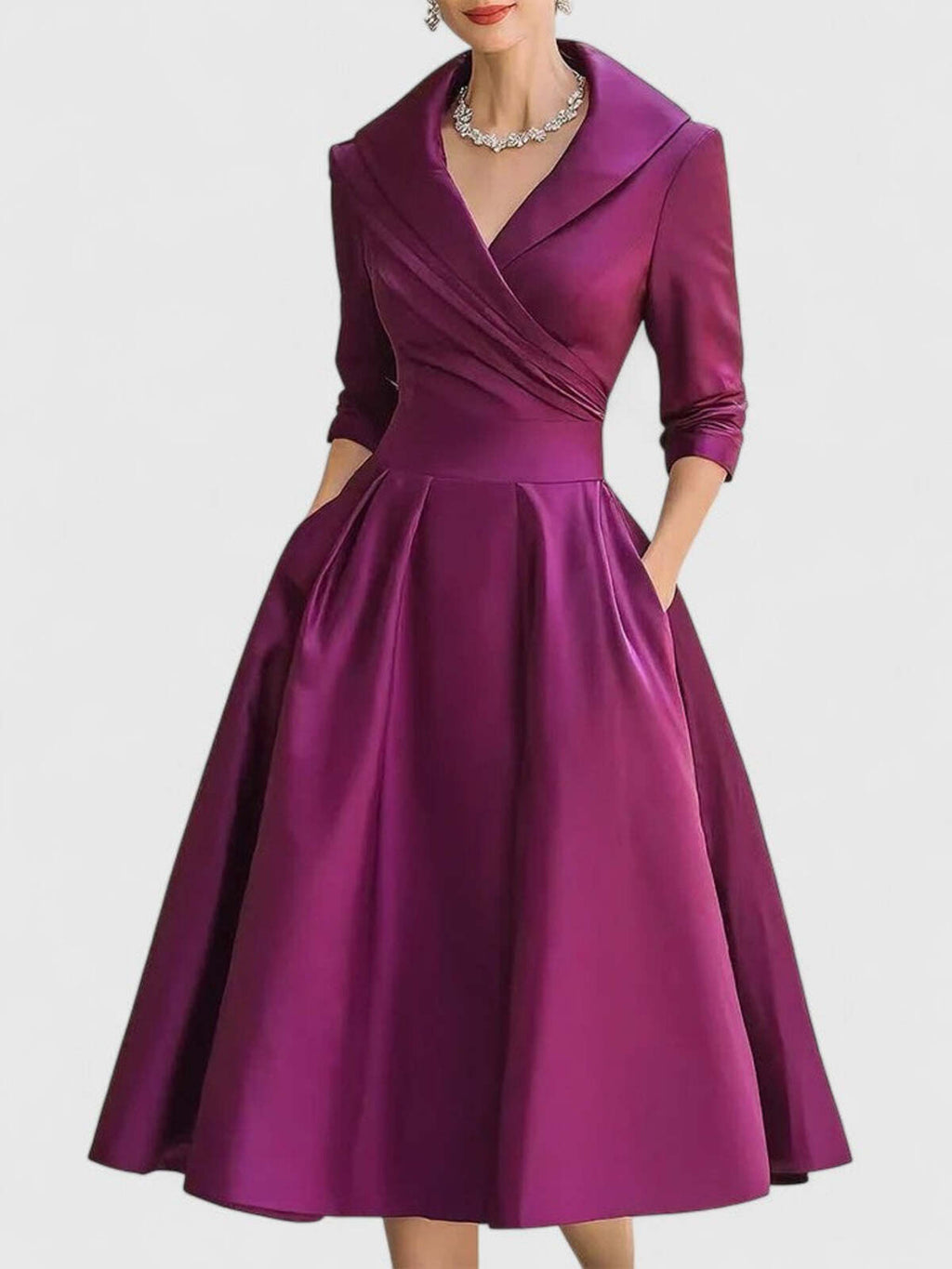 Penelope | Elegant A-formet midikjole