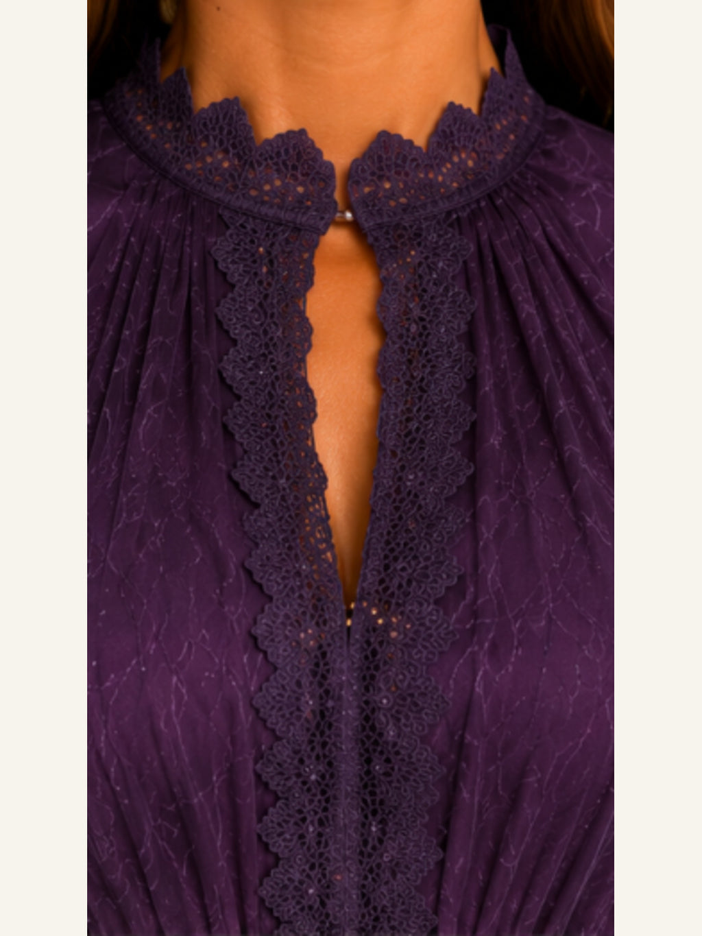 Violette | Plisseret maxikjole i tyl